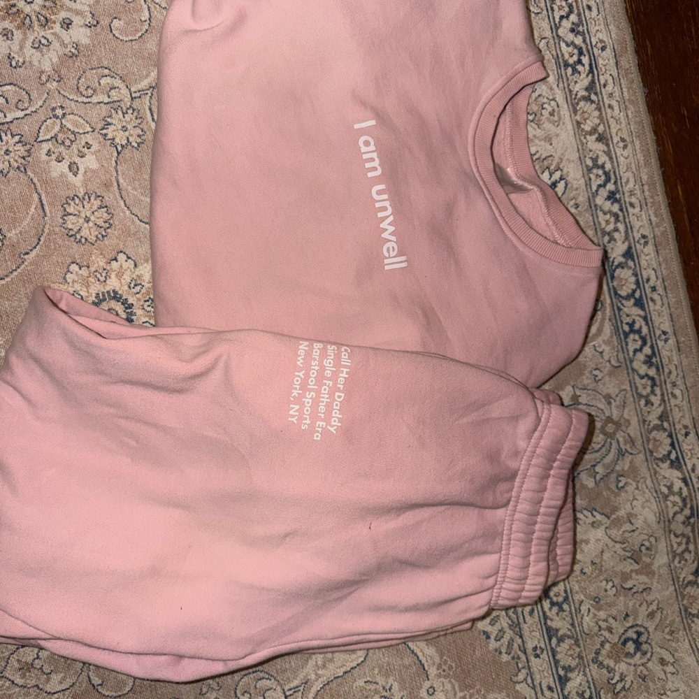 Unwell Pink Sweat Set - Call her daddy